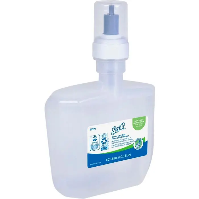 Professional Grade Scott Green Certified Foam Skin Cleanser Refill, Dye Free, 1200ML, Pack of 2